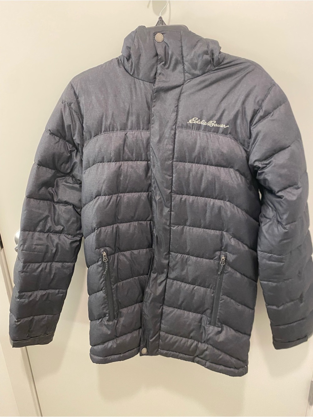 Eddie Bauer Men's Charcoal Gray Puffer Jacket
